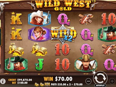 Игровой аппарат Wild West Gold производителя Pragmatic Play